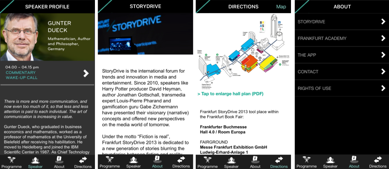 StoryDrive Konferenzführer und Band
