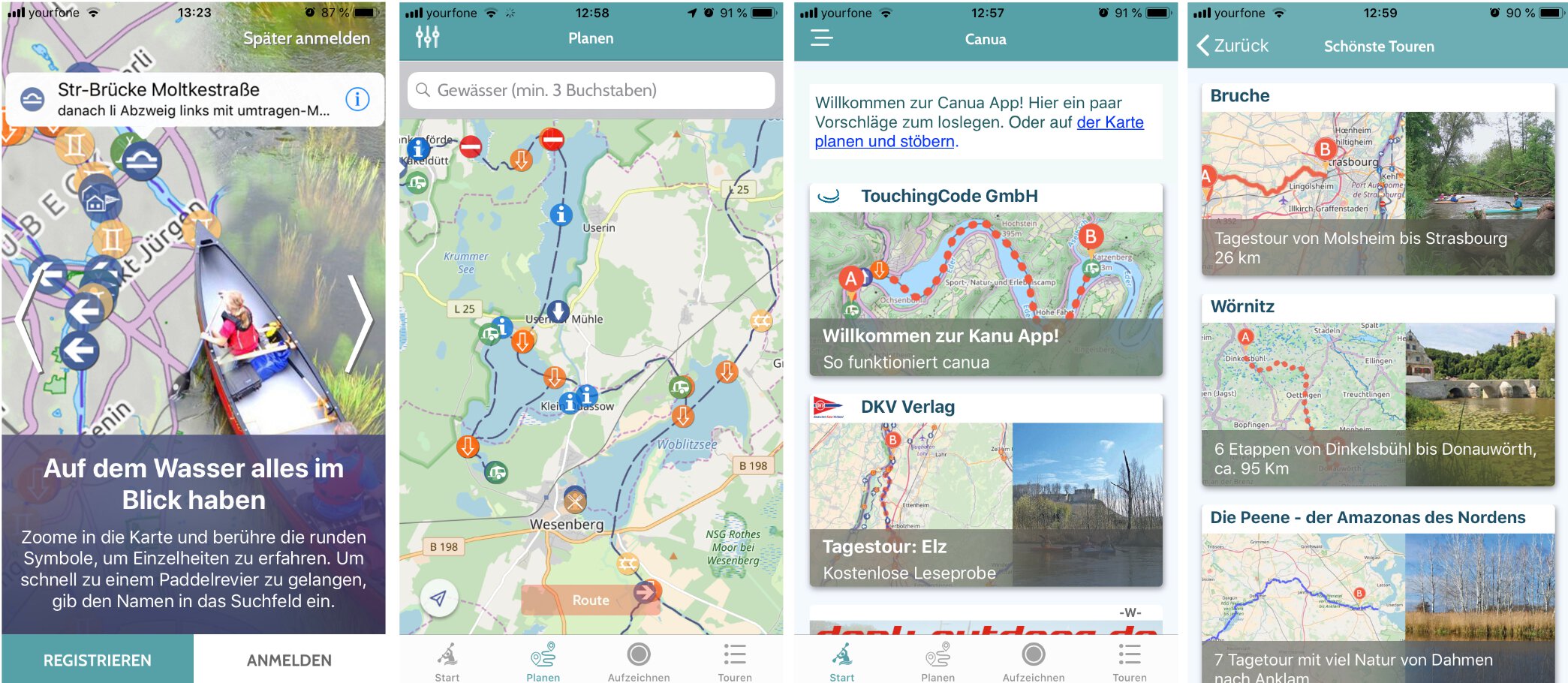 Canua - Die App für Paddlerinnen und Paddler