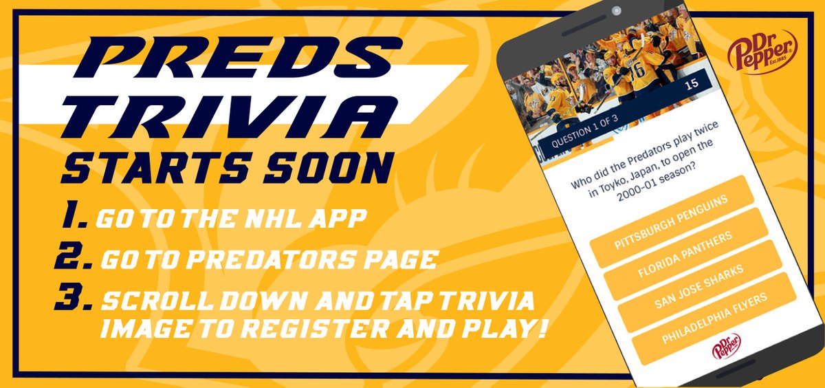 fp-trivia App für echte NHL Nashville Predadors Fans
