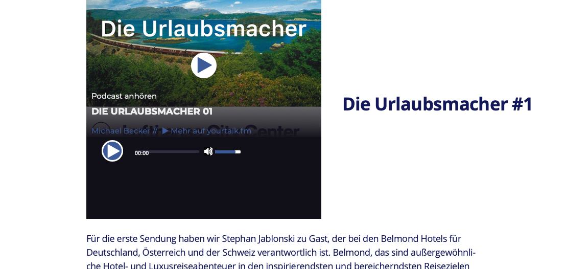 Dieurlaubsmacher.fm - The very first Post